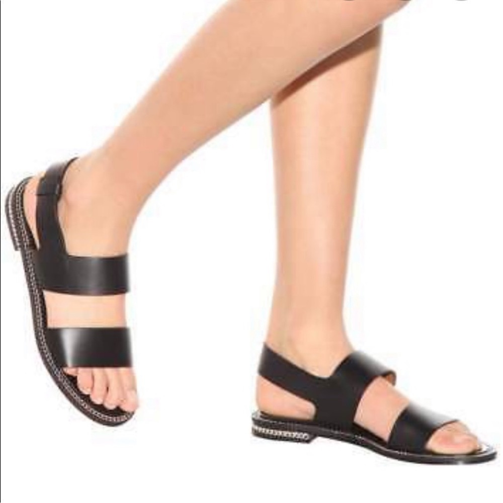 Givenchy leather chain trim sandals